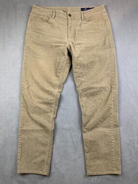 Vineyard Vines Mens Pants 34 Beige Corduroy Chino Slim Tapered Preppy 34x30